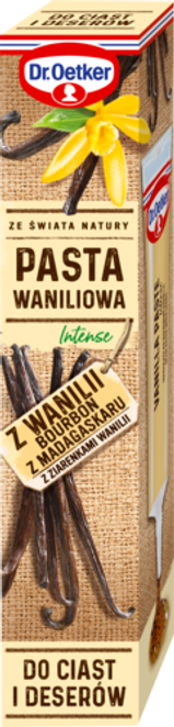 Dr. Oetker Pasta waniliowa Intense z wanilii Bourbon z Madagaskaru z ziarenkami wanilii 19 g