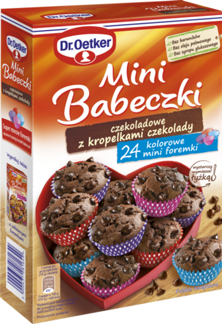 Dr. Oetker Mini Babeczki czekoladowe z kropelkami czekolady