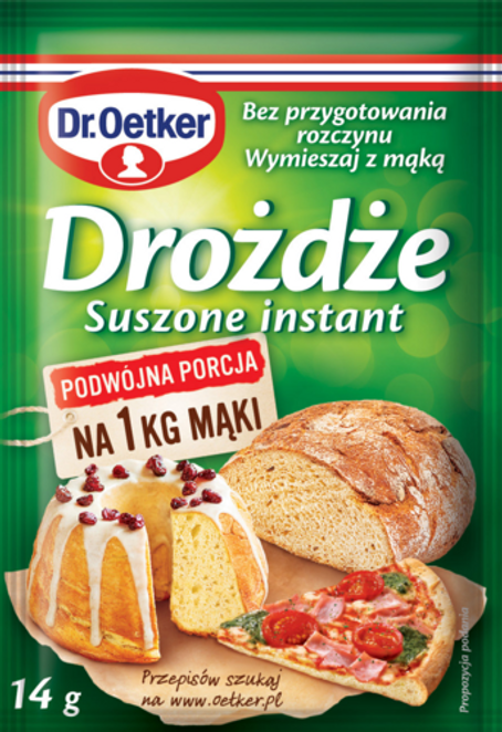 Dr. Oetker Drożdże suszone instant 14 g