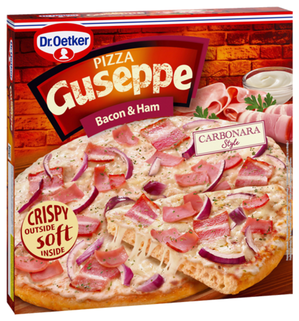 Dr. Oetker Pizza Guseppe Bacon & Ham Carbonara style