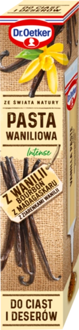 Dr. Oetker Pasta waniliowa Intense z wanilii Bourbon z Madagaskaru z ziarenkami wanilii 19 g