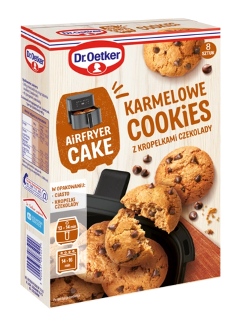 Dr. Oetker Karmelowe Cookies z kropelkami czekolady Airfryer Cakes