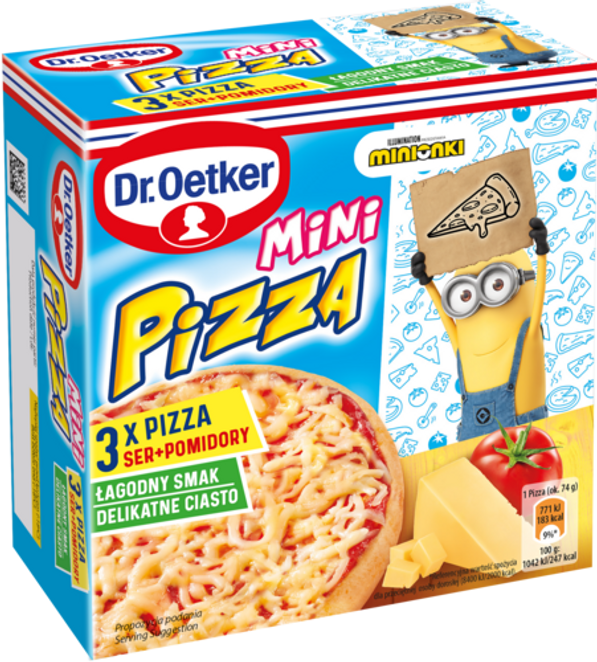 Dr. Oetker Mini Pizza Minionki ser i pomidor