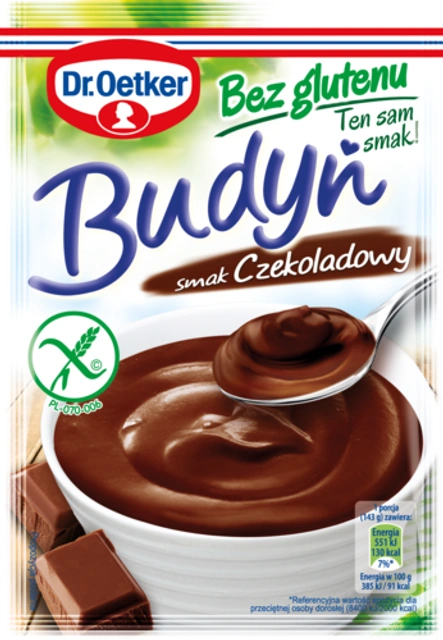 Budyniu smak czekoladowy Bez glutenu Dr. Oetkera