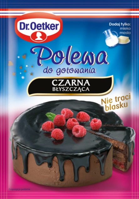 Polewy do gotowania CZARNEJ Błyszczącej Dr. Oetkera