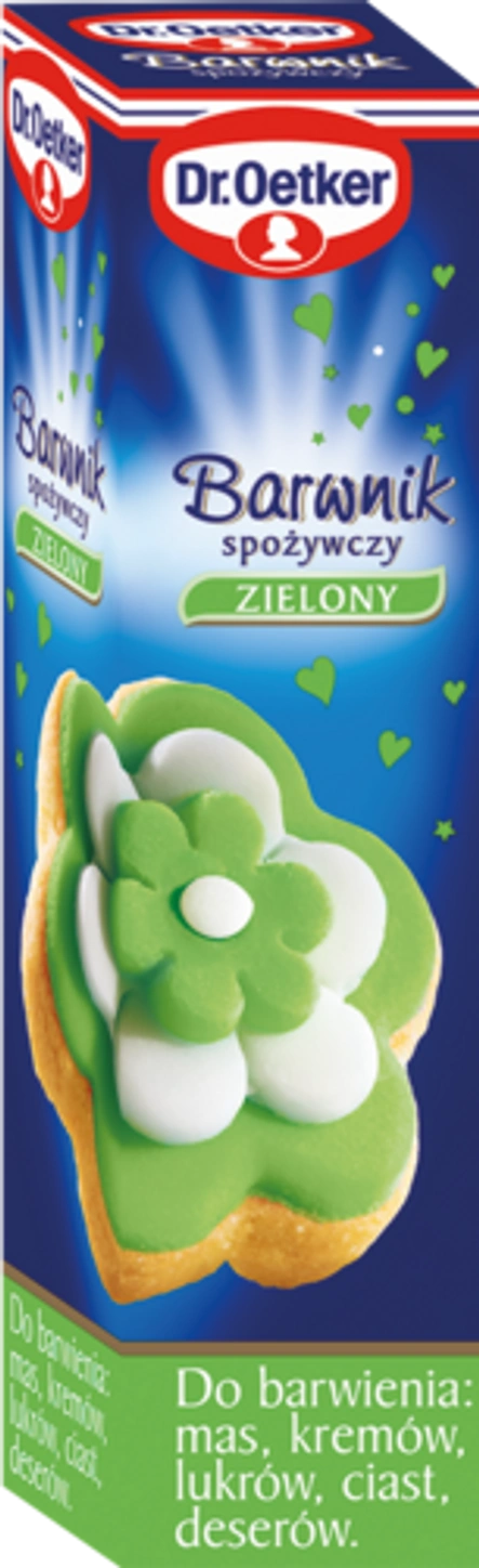 Barwnika spożywczego zielonego Dr. Oetkera