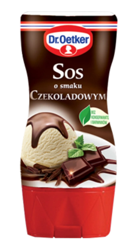 Sosu o smaku czekoladowym Dr. Oetkera