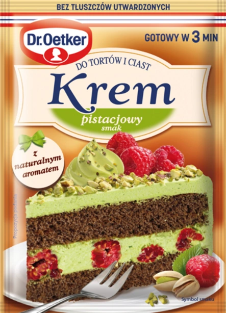 Kremu do tortów i ciast smak pistacjowy Dr. Oetkera