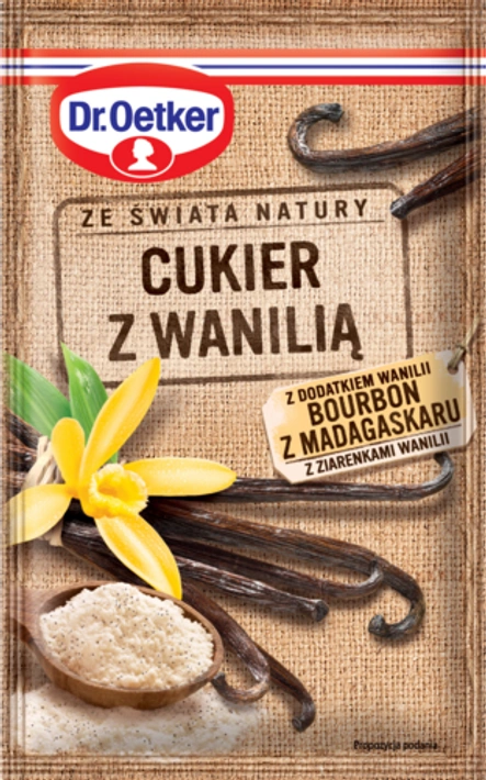 Cukru z wanilią Bourbon z Madagaskaru Dr. Oetkera