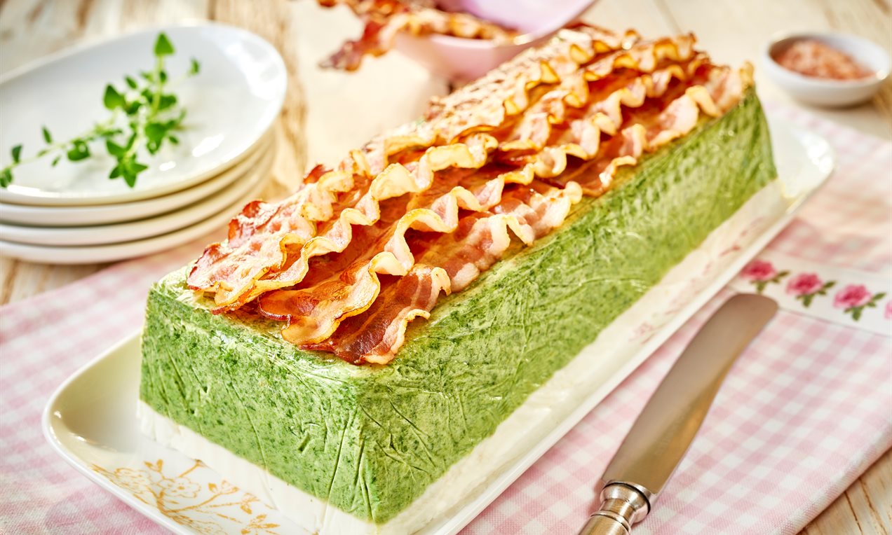 Terrina szpinakowa z boczkiem