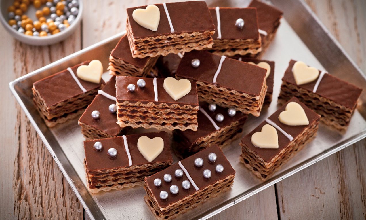 Przekładane wafle - Domino