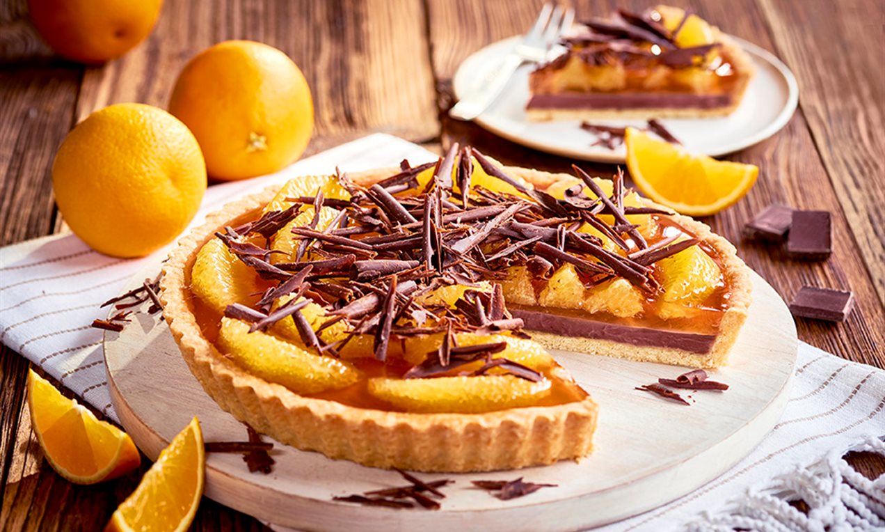 Tarta Delicja z galaretką pomarańczową