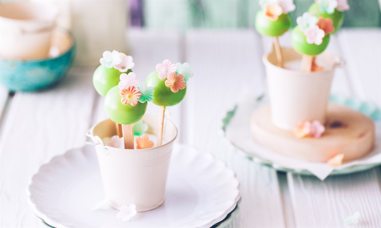 Lukrowane cake pops